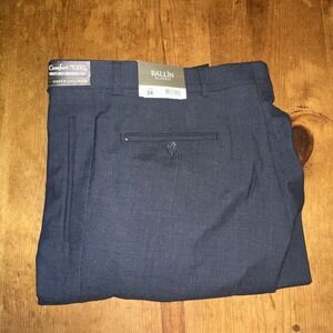 Ballin Classic Mens Baron Dress Pants Super 100's Wool Size 34 FLAWS Unhemmed